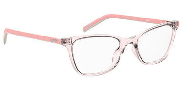 Premium Women Levi's Model Eyeglasses: LV 1022 - Pink(2)- SpecSMART Eye Clinic (Diagonal View)